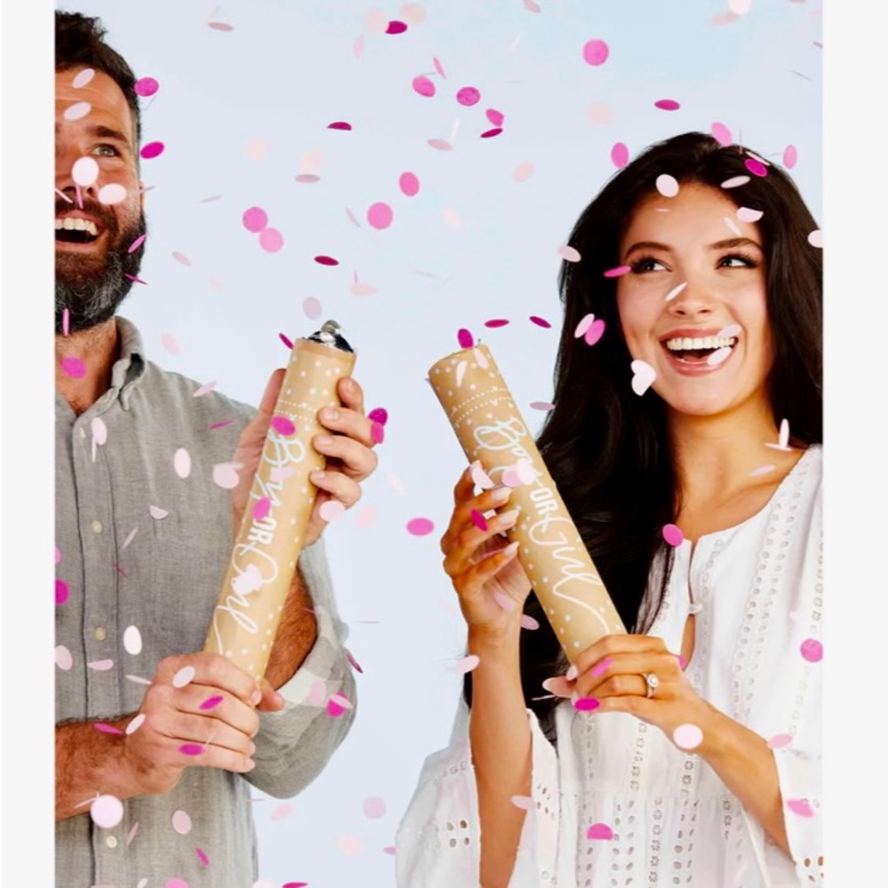 New Gender Reveal poppers PINK